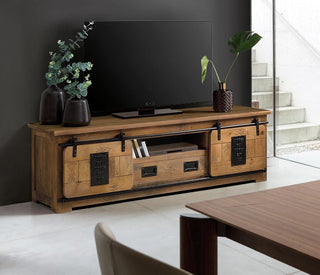 Industrial Mango Wood TV Cabinet