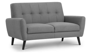 Monza 2 Seater Grey Linen Sofa