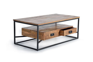 Industrial Style Mango Wood Coffee Table