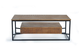 Industrial Style Mango Wood Coffee Table