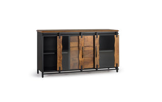 Industrial Sideboard 2 sliding doors and 3 drawers