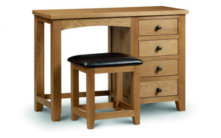 Marlborough Single Pedestal Wooden Dressing Table