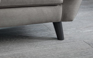 Monza Grey Fabric Retro Chair