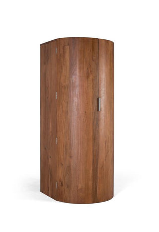 2-Door Bar Cabinet, Solid Acacia Wood