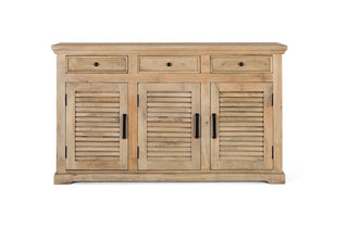 Sideboard with 3 Doors and 3 Drawers, Solid Mango Wood