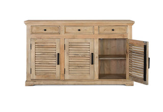 Sideboard with 3 Doors and 3 Drawers, Solid Mango Wood