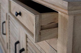 Sideboard with 3 Doors and 3 Drawers, Solid Mango Wood