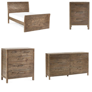 Heritage Bundle: Bedside Table, Chest of Drawers, and Bed