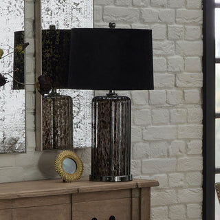 Black Dapple Table Lamp