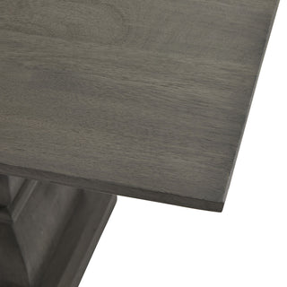 Deep Grey Dining Table, Acacia