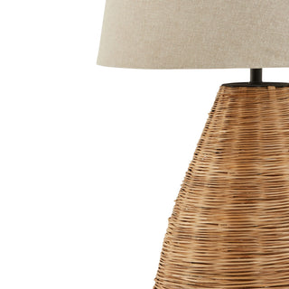 Rattan Conical Table Lamp