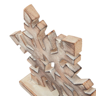 Wooden Snowflake Decoration