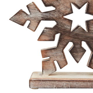 Wooden Snowflake Decoration