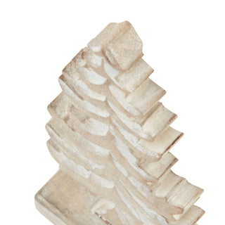 Natural Wooden Christmas Tree, White Wash