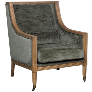 Albury Olive Armchair, Fabric and Wood