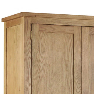 2 Door Wardrobe with 2 drawers, Oak wood