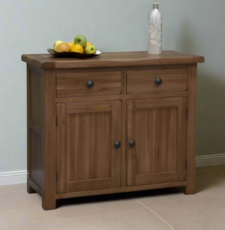 Rustic Oak Small Sideboard, Oak Wood