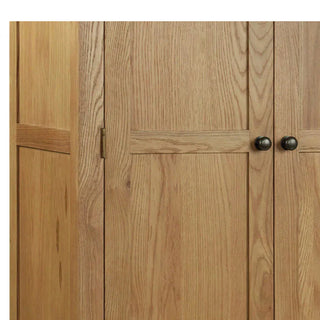 2 Door Wardrobe with 2 drawers, Oak wood