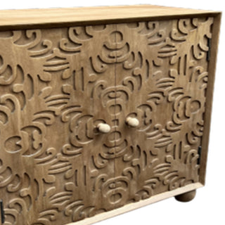 Elle Carved Sideboard, Mango Wood