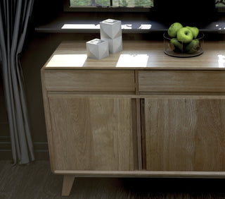 Nordic Large Sideboard, Oak Wood