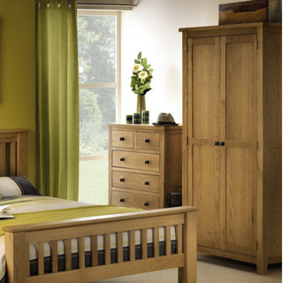 Marlborough  2 Door Wardrobe, Oak Wood