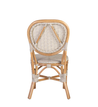 Bistro White Rattan Chair