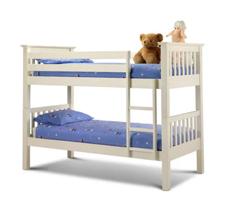 Barcelona Bunk Bed for Kids, Stone White