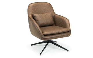 Bowery Soft Faux Leather Swivel Chair