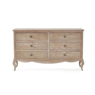 Camille Wooden 6 Drawer Wide Chest