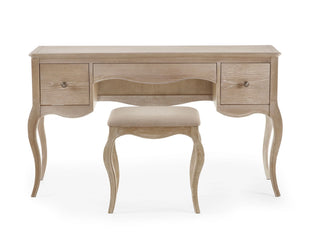 Camile Wooden Dressing Table and Stool