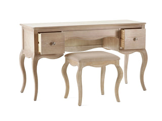 Camile Wooden Dressing Table and Stool