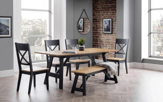 Hockley 6 Seater Dining Table, Oak