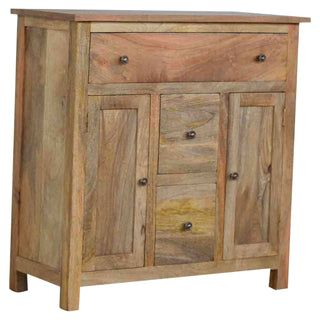 3 Drawers 2 Cabinets Console Table