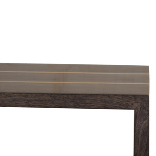 Gold Inlay Wooden Coffee Table