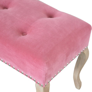 French Style Velvet Bench