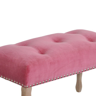 French Style Velvet Bench