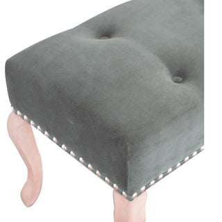 French Style Velvet Bench