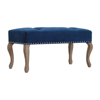 French Style Velvet Bench