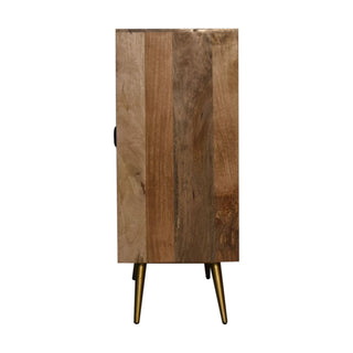 Wooden Cabinet, Cement and Brass