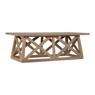 Wooden Trestle Coffee Table