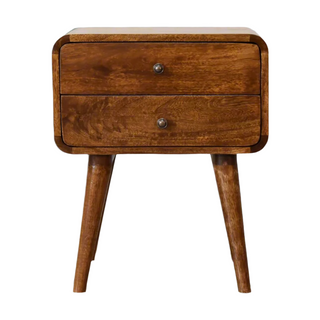 Arto Bedside Table, Chestnut