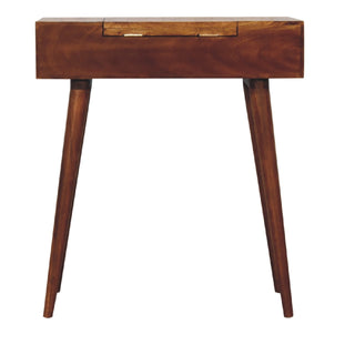 Astrid Narrow Dressing Table, Chestnut