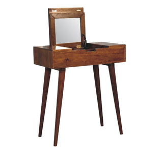 Astrid Narrow Dressing Table, Chestnut