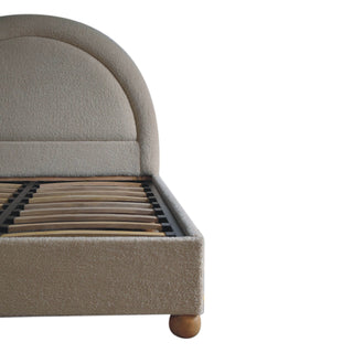 Boucle Double Bed