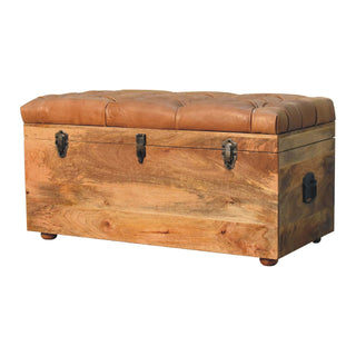 Buffalo Hide Storage Box