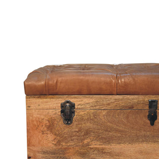 Buffalo Hide Storage Box