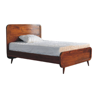 Arto Double Bed, Chestnut