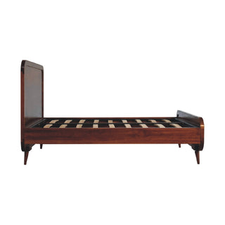 Arto Double Bed, Chestnut