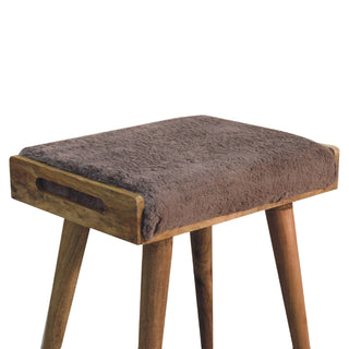 Faux Fur Foot Stool