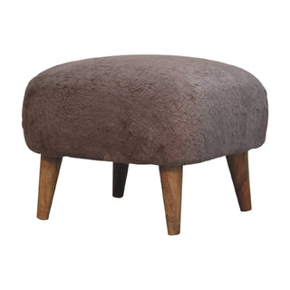 Faux Fur Stool